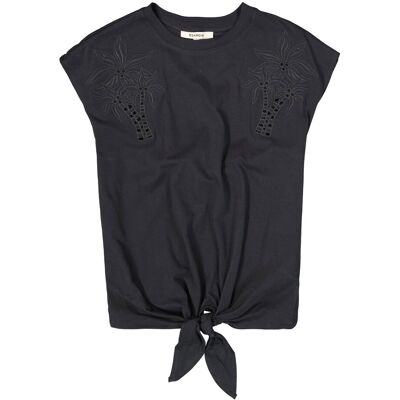 Garcia Ladies T-shirt Ss Antraciet L female Garcia Ladies T-shirt Ss Antraciet L female