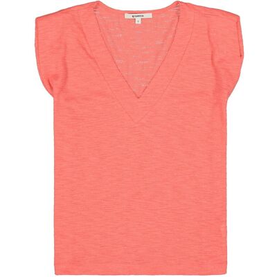 Garcia Ladies T-shirt Ss Koraal XXL female Garcia Ladies T-shirt Ss Koraal XXL female