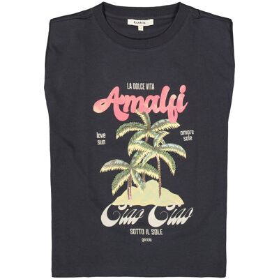 Garcia Ladies T-shirt Ss Antraciet XS female Garcia Ladies T-shirt Ss Antraciet XS female