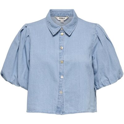 Only Ulea Denim Shirt Dames Lichtblauw M female Only Ulea Denim Shirt Dames Lichtblauw M female