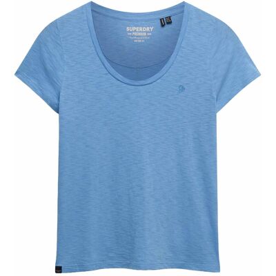 Superdry Studios Scoop Shirt Blauw 36 female Superdry Studios Scoop Shirt Blauw 36 female