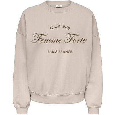 Jacqueline De Yong Mesa Life Sweatshirt Beige XL female Jacqueline De Yong Mesa Life Sweatshirt Beige XL female