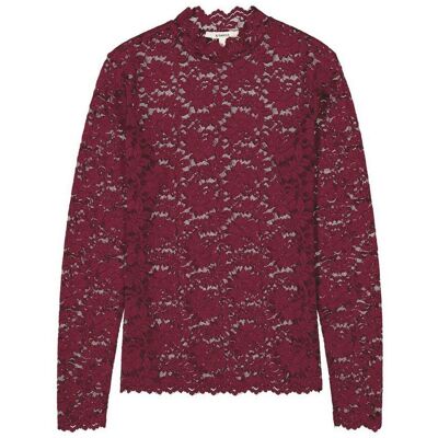 Garcia T-shirt Lange Mouwen Dames Rood XS female Garcia T-shirt Lange Mouwen Dames Rood XS female