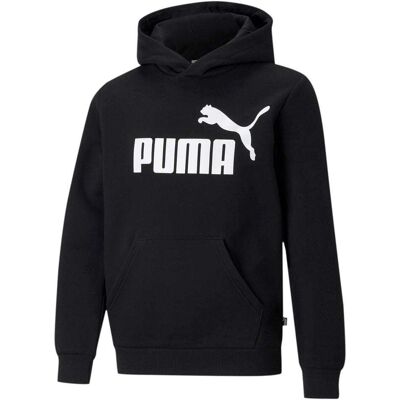 Puma Essentials Big Logo Hoodie Fleece Kids Zwart 164 boys Puma Essentials Big Logo Hoodie Fleece Kids Zwart 164 boys