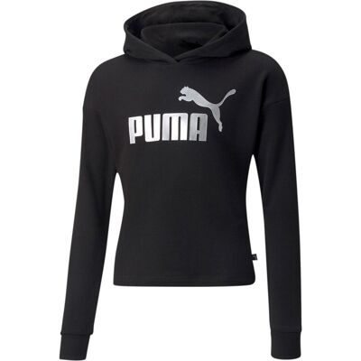 Puma Ess+ Logo Cropped Hoodie Tr G Zwart 152 girls Puma Ess+ Logo Cropped Hoodie Tr G Zwart 152 girls