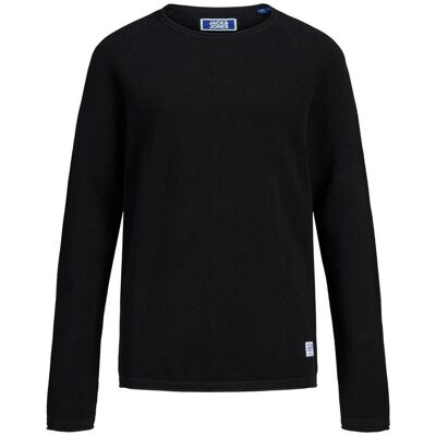 Jack & Jones Kids Ronde Hals Gebreide Trui Zwart 164 kids Jack & Jones Kids Ronde Hals Gebreide Trui Zwart 164 kids