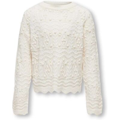 Only Kids Genova O-neck Structure Off-White 146/152 girls Only Kids Genova O-neck Structure Off-White 146/152 girls