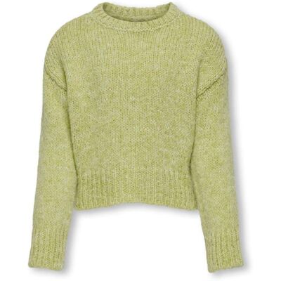 Only Kids Kogmarie O-neck Short Knitted Groen 146/152 female Only Kids Kogmarie O-neck Short Knitted Groen 146/152 female