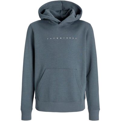 Jack & Jones Kids Star Sweat Hood Jr Grijs 128 boys Jack & Jones Kids Star Sweat Hood Jr Grijs 128 boys
