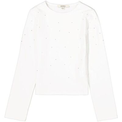 Garcia Girls T-shirt Longsleeve Kids Off-White 140/146 girls Garcia Girls T-shirt Longsleeve Kids Off-White 140/146 girls