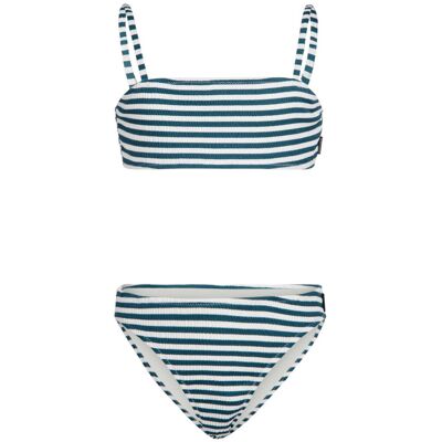 Brunotti Mezze-stripe Bikini Kids Wit-Groen 176 girls Brunotti Mezze-stripe Bikini Kids Wit-Groen 176 girls