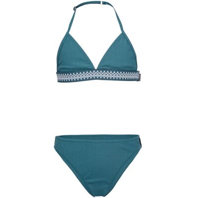Brunotti Nelle-rib Bikini Kids Blauw-Groen 140 girls Brunotti Nelle-rib Bikini Kids Blauw-Groen 140 girls