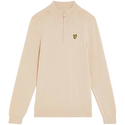Lyle & Scott 1/4 Zip Jumper Kids Beige 9/10 boys Lyle & Scott 1/4 Zip Jumper Kids Beige 9/10 boys