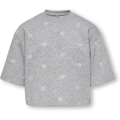 Only Kids Luna 3/4 O-neck Ub Cs Swt Kids Lichtgrijs 134/140 girls Only Kids Luna 3/4 O-neck Ub Cs Swt Kids Lichtgrijs 134/140 girls