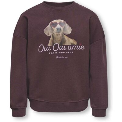 Only Kids Bila Oversized Print Sweater Paars 146/152 girls Only Kids Bila Oversized Print Sweater Paars 146/152 girls