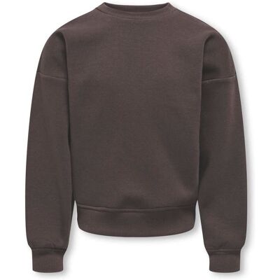 Only Kids Sweat Back/sleeve Print Sweater Bruin 122/128 girls Only Kids Sweat Back/sleeve Print Sweater Bruin 122/128 girls
