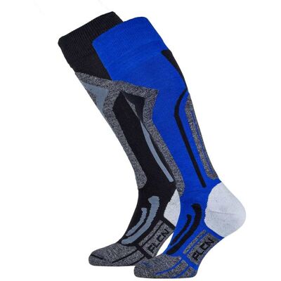 Falcon 2-pack Coolly Skisokken Kobalt 39-42 unisex Falcon 2-pack Coolly Skisokken Kobalt 39-42 unisex