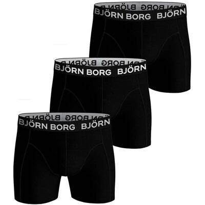 Bjorn borg Björn Borg Essential Boxer 3p Zwart L male Bjorn borg Björn Borg Essential Boxer 3p Zwart L male