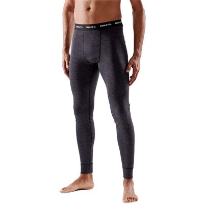 Craft Core Wool Merino Pant - Zwart Melange - Broeken Craft Core Wool Merino Pant - Zwart Melange - Broeken