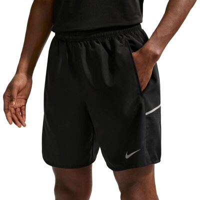 Nike Miler 7in 2in1 Short Heren Zwart M male Nike Miler 7in 2in1 Short Heren Zwart M male