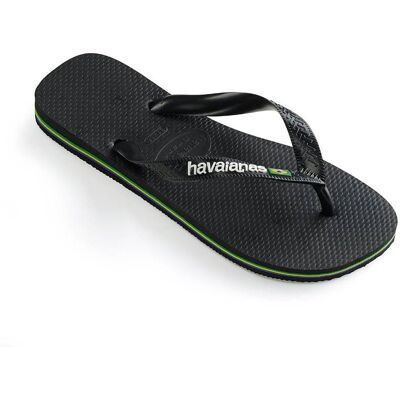 Havaianas Brasil Logo Kids Zwart 35/36 boys Havaianas Brasil Logo Kids Zwart 35/36 boys