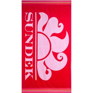 Sundek Classic Towel With Logo Koraal ONE unisex Sundek Classic Towel With Logo Koraal ONE unisex