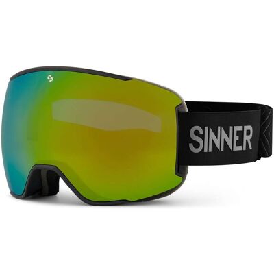 Sinner Snowflake Zwart Unisex Skibril - 2 Lenzen Sinner Snowflake Zwart Unisex Skibril - 2 Lenzen