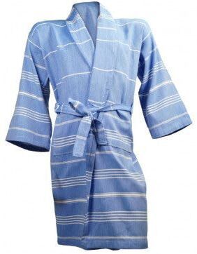 The One Towelling Hamam Badjas Blauw - XXL/3XL