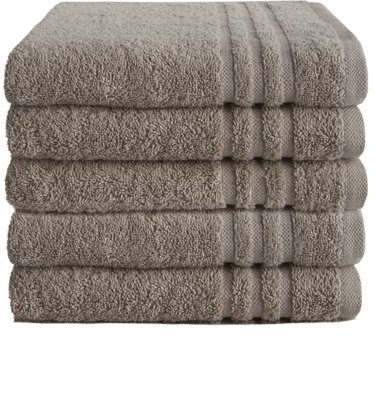 Byrklund baddoek - 50x100 cm - set van 5 - Taupe