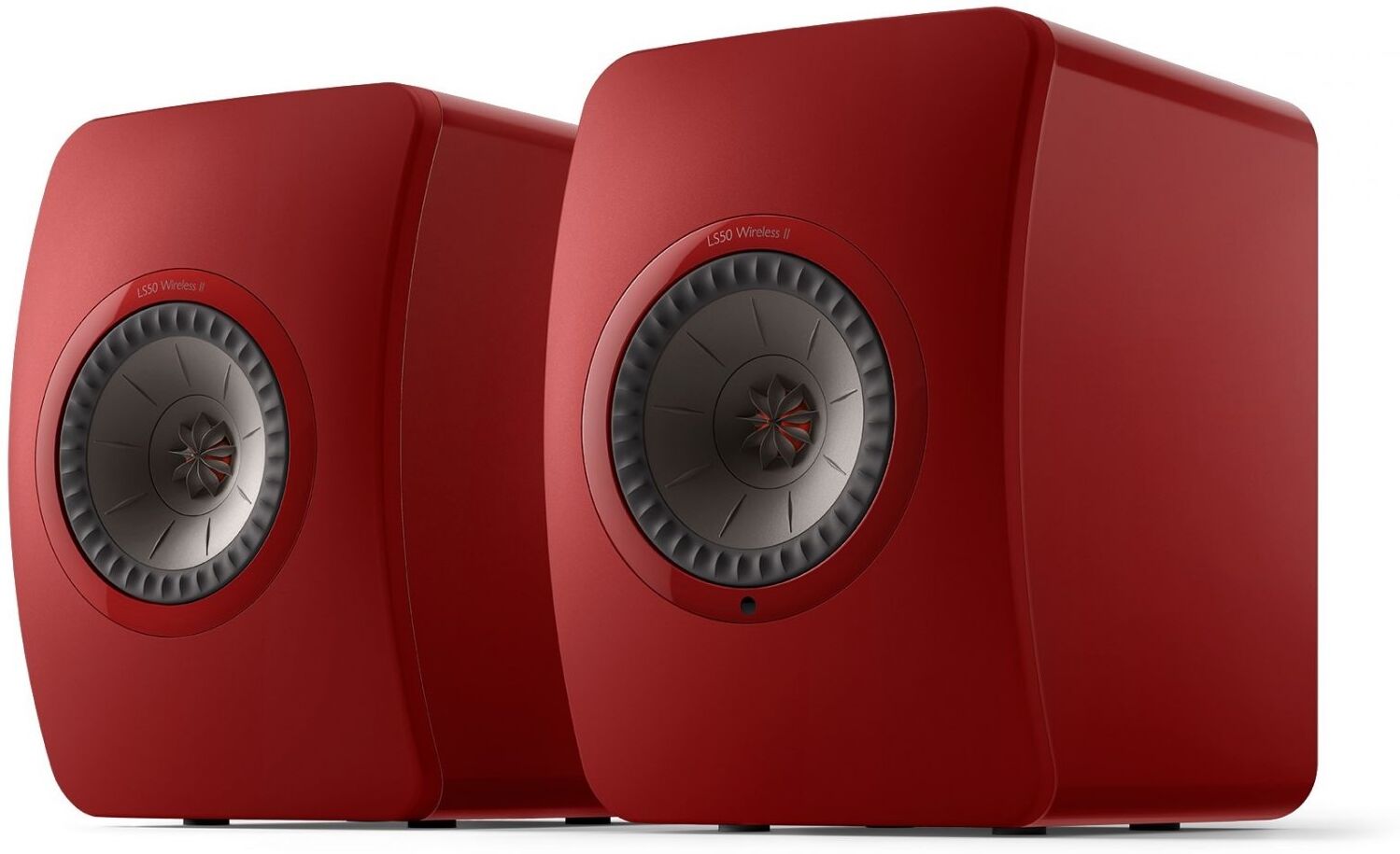 KEF LS50 Wireless 2 Boekenplank speaker Grimson Red (per paar)