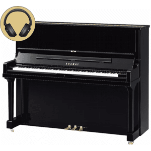 Yamaha SE122 SH3 PE messing silent piano (zwart hoogglans)