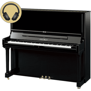 Yamaha YUS3 SH3 PE messing silent piano (zwart hoogglans)