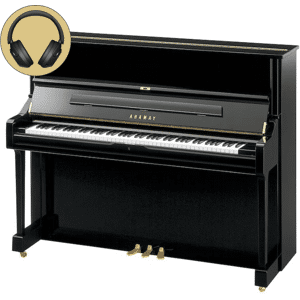 Yamaha U1 SH3 PE messing silent piano (zwart hoogglans)