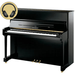 Yamaha P121 M SH3 PE messing silent piano (zwart hoogglans)