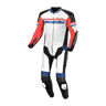 Motorpak Macna Diabro 1st. Leer Wit-Rood-Blauw