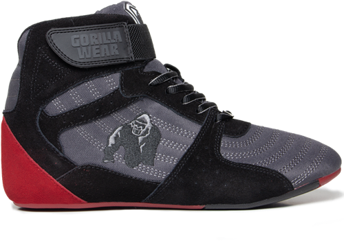 Gorilla Wear Perry High Tops Pro - Grijs/Zwart/Rood - Maat 37