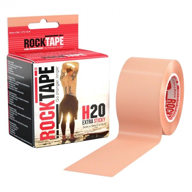 RockTape H20 Kinesiotape - Sporttape - 5 cm x 5 m - Beige