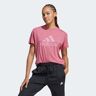 adidas Future Icons Winners 3.0 T-shirt Pink Strata Mel. / White Extra Small Dames