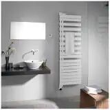 Zehnder Roda Twist Spa Air ROER-190-55/IPS Handtuchwärmer, rechts 55 x 183,7 cm  B: 55 H: 183,7 cm volcanic ZRE30355A600000