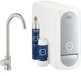 Grohe Blue Home Mono Starter Kit  mit C-Auslauf und Bluetooth 4.0 supersteeel 31498DC1