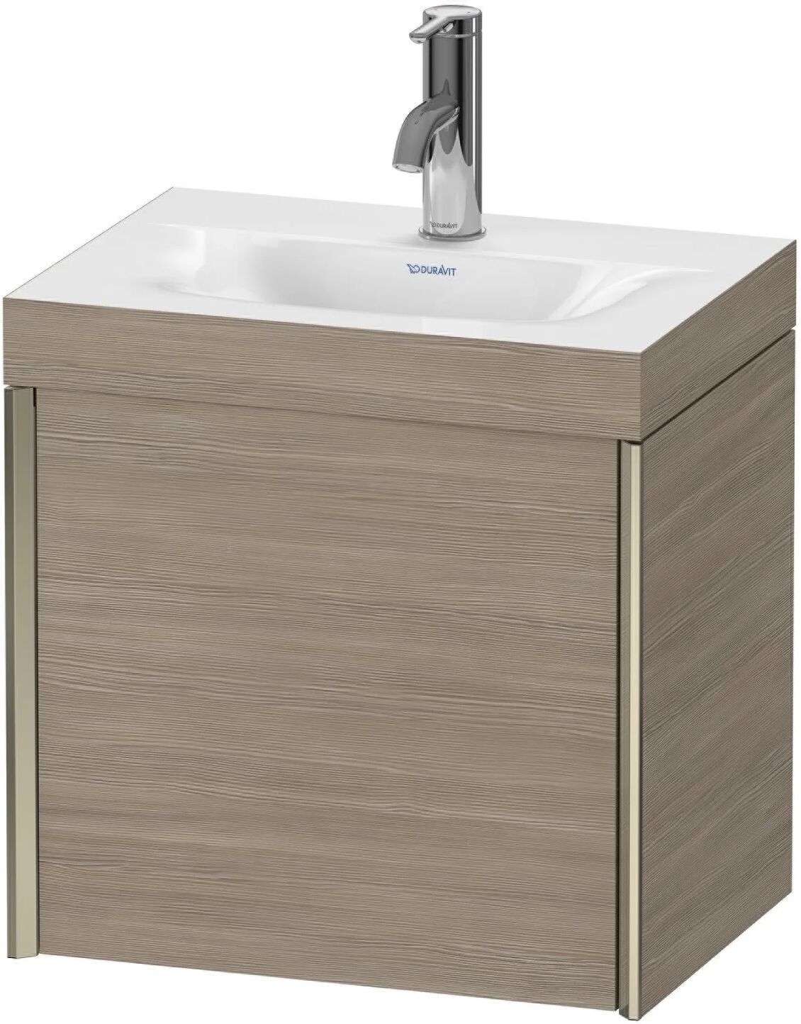 Duravit XViu Möbelwaschtisch 45 x 33,3 cm c-bonded wandhängend mit 1 Tür, Anschlag rechts   pine silver (dekor) XV4631OB131C