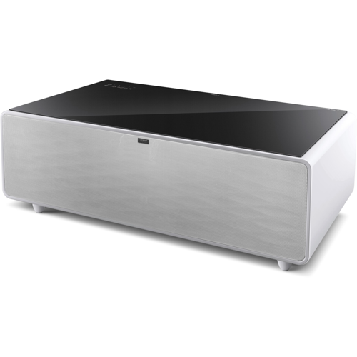 CASO Design Sound & Cool tafelkoelkast en soundstation (F, 460 mm hoog, zwart/wit) Wit