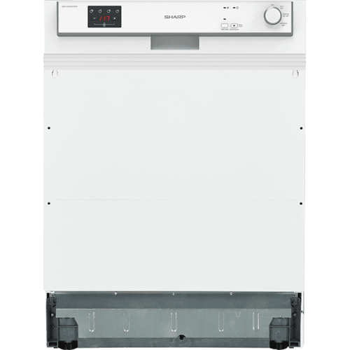 SHARP QW-HX12S47EW-DE inbouw vaatwasser (Semi inbouw vaatwasser, 598 mm breed) Wit