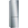 BOSCH KGE394LCA Serie 6 koelkast met vriezer (C, 149 kWh, 2010 mm hoog, roestvrijstalen look / parelgrijs) RVS