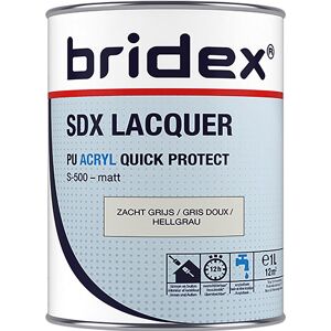 Bridex SDX Lacquer lak acryl 1L zacht grijs mat Bridex SDX Lacquer lak acryl 1L zacht grijs mat
