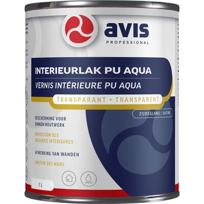 Avis - Interieurlak PU Aqua Zijdeglans - Binnen - Zijdeglans - Lak Avis - Interieurlak PU Aqua Zijdeglans - Binnen - Zijdeglans - Lak
