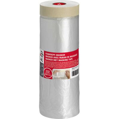 Kip 232 folie masker met premium afplaktape 2600mmx25m Kip 232 folie masker met premium afplaktape 2600mmx25m