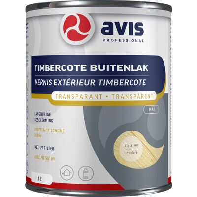 Avis Timbercote Buitenlak 1L mat kleurloos Avis Timbercote Buitenlak 1L mat kleurloos