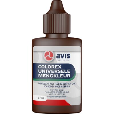 Avis Colorex universele mengkleur 22ml bruin Avis Colorex universele mengkleur 22ml bruin