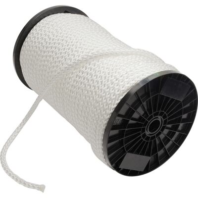 DX Touw gevlochten PP wit 4mmx200m DX Touw gevlochten PP wit 4mmx200m